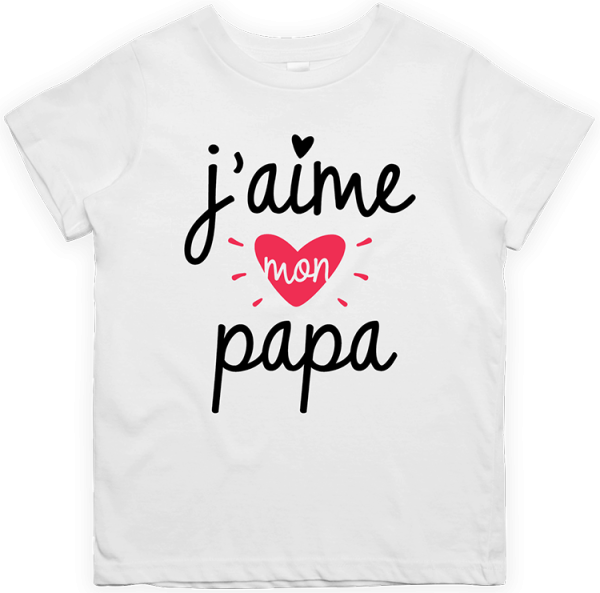 T shirt enfant J’aime mon papa