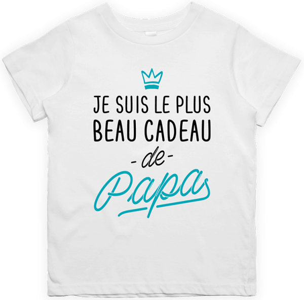 T shirt enfant Le plus beau cadeau de papa