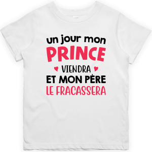 T shirt enfant Un jour mon prince viendra T shirt enfant Un jour mon prince viendra