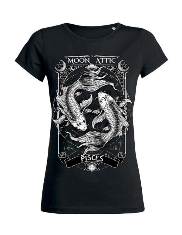 T-shirt femme Wants Moon Attic Astro Pisces Attic