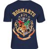 T-shirt homme Harry Potter Hogwarts Logo Blue