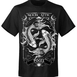 T-shirt homme Moon Attic  Astro Pisces Attic T-shirt homme Moon Attic  Astro Pisces Attic