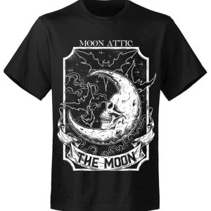 T-shirt homme Moon Attic Moon And Bats Attic T-shirt homme Moon Attic Moon And Bats Attic