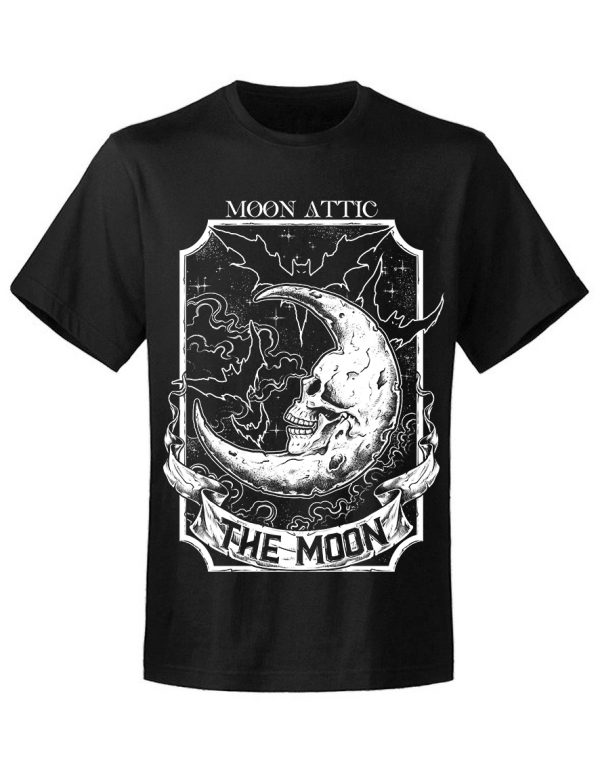 T-shirt homme Moon Attic Moon And Bats Attic