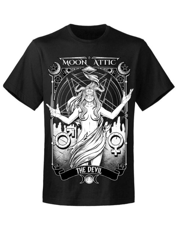 T-shirt homme Moon Attic  Tarot The Devil