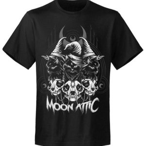 T-shirt homme Moon Attic The Three Witch Cat T-shirt homme Moon Attic The Three Witch Cat