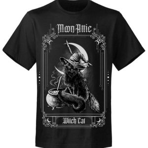 T-shirt homme Moon Attic Witch Cat T-shirt homme Moon Attic Witch Cat