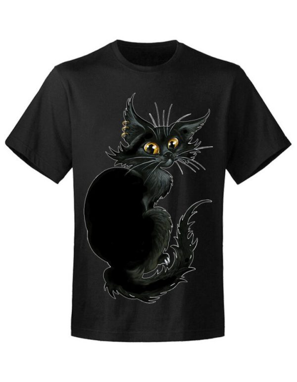 T-shirt homme Severine Pineaux  Black Cat