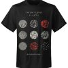 T-shirt homme Twenty One Pilots Pattern Circles MT426