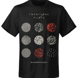 T-shirt homme Twenty One Pilots Pattern Circles MT426 T-shirt homme Twenty One Pilots Pattern Circles MT426