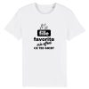 T-shirt maman, papa, fille preferee humour