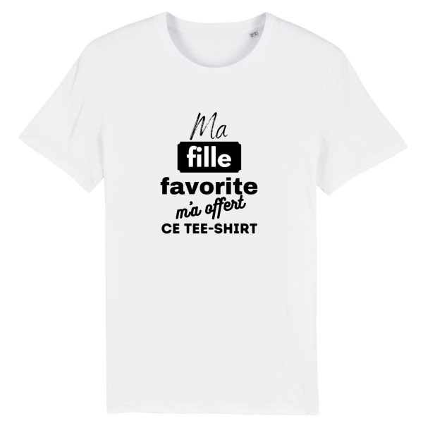 T-shirt maman, papa, fille preferee humour