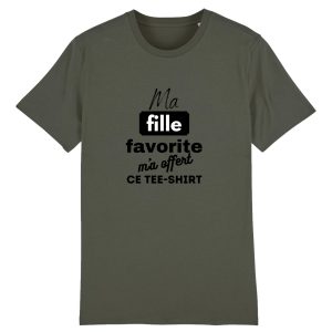 T-shirt maman, papa, fille preferee humour T-shirt maman, papa, fille preferee humour