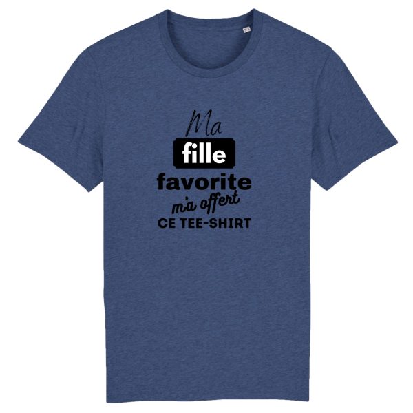 T-shirt maman, papa, fille preferee humour