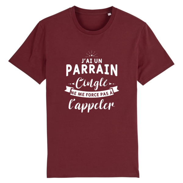 T-shirt parrain cingle, humour