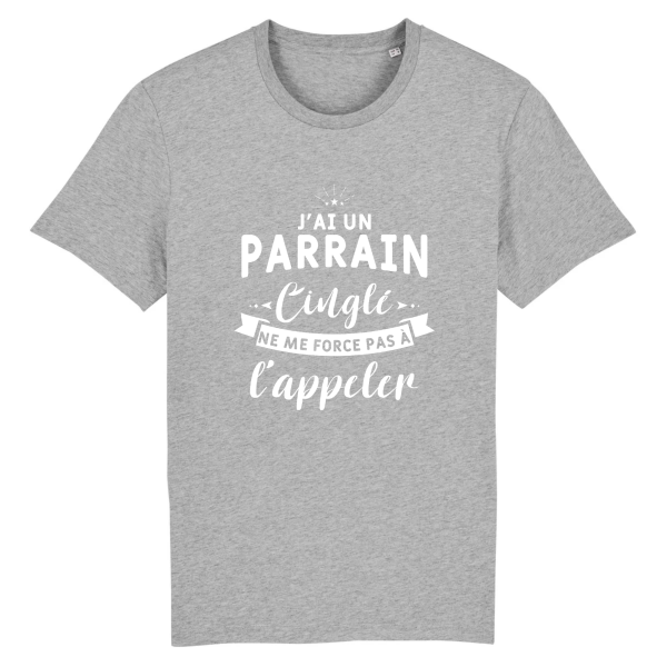 T-shirt parrain cingle, humour