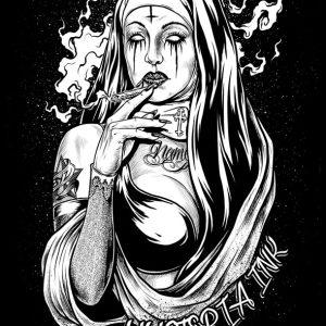 T-shirt unisex Hysteria Ink Nonne Ink 1 T shirt unisex Hysteria Ink Nonne Ink 2