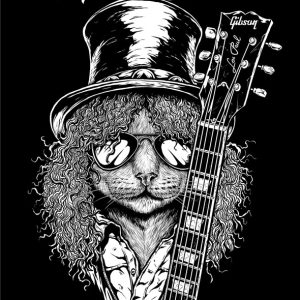 T-shirt unisex Hysteria Ink Slash Cat Ink T-shirt unisex Hysteria Ink Slash Cat Ink