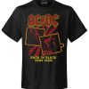 T-shirt unisexe ACDC Back In Black Tour 1980
