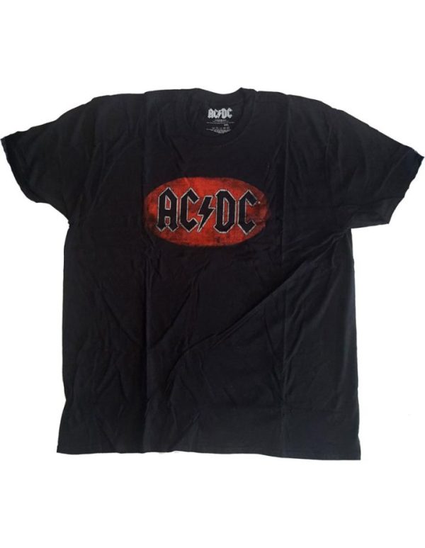 T-shirt unisexe ACDC Oval Logo Vintage