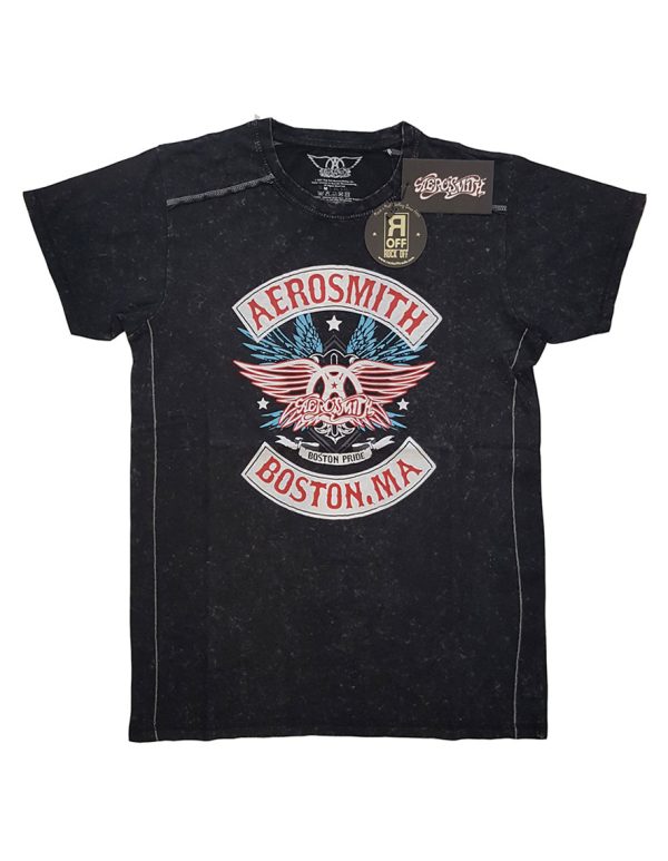 T-shirt unisexe  Aerosmith Boston Pride Snow Wash