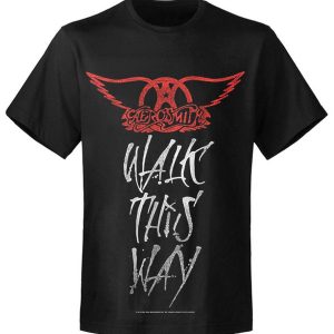 T-shirt unisexe Aerosmith Walk This Way AETS08044 T-shirt unisexe Aerosmith Walk This Way AETS08044