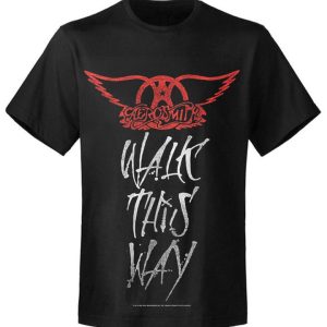 T-shirt unisexe Aerosmith Walk This Way AETS08044 T-shirt unisexe Aerosmith Walk This Way AETS08044