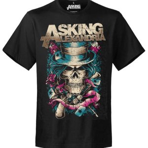 T-shirt unisexe Asking Alexandria Packaged Hat Skull T-shirt unisexe Asking Alexandria Packaged Hat Skull