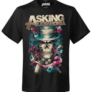 T-shirt unisexe Asking Alexandria Packaged Hat Skull T-shirt unisexe Asking Alexandria Packaged Hat Skull