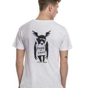 T-shirt unisexe Bansky’s Graffiti  Keep It Real MC MC357 T-shirt unisexe Bansky’s Graffiti  Keep It Real MC MC357