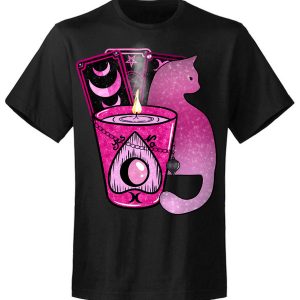 T-shirt unisexe Dark Cat Bougie Mystique T-shirt unisexe Dark Cat Bougie Mystique