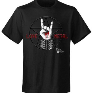 T-shirt unisexe Dark Cat Devil Sign T-shirt unisexe Dark Cat Devil Sign