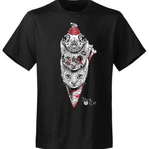 T-shirt unisexe Dark Cat  Sombrecat Ice Cream T-shirt unisexe Dark Cat  Sombrecat Ice Cream