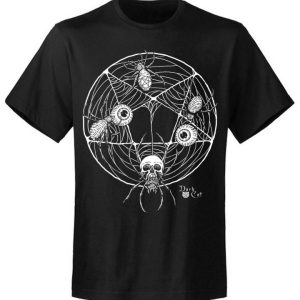 T-shirt unisexe Dark Cat Web Pentacle T-shirt unisexe Dark Cat Web Pentacle