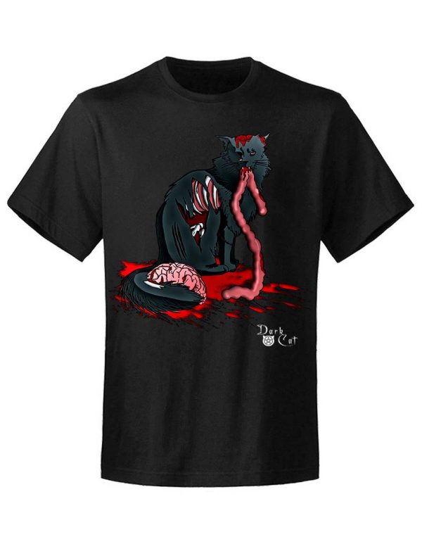 T-shirt unisexe Dark Cat  Zombie cat