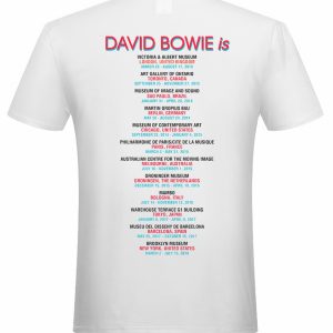 T-shirt unisexe  David Bowie Bowie Is BOWTS35MW T-shirt unisexe  David Bowie Bowie Is BOWTS35MW