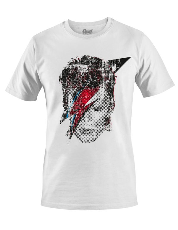 T-shirt unisexe  David Bowie Halftone Flash face BOWTS17MW