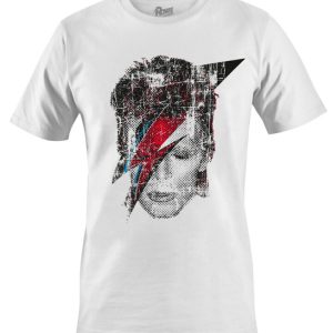 T-shirt unisexe  David Bowie Halftone Flash face BOWTS17MW T-shirt unisexe  David Bowie Halftone Flash face BOWTS17MW