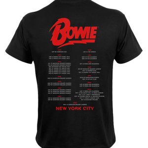 T-shirt unisexe  David Bowie New York city BOWTS38MB T-shirt unisexe  David Bowie New York city BOWTS38MB