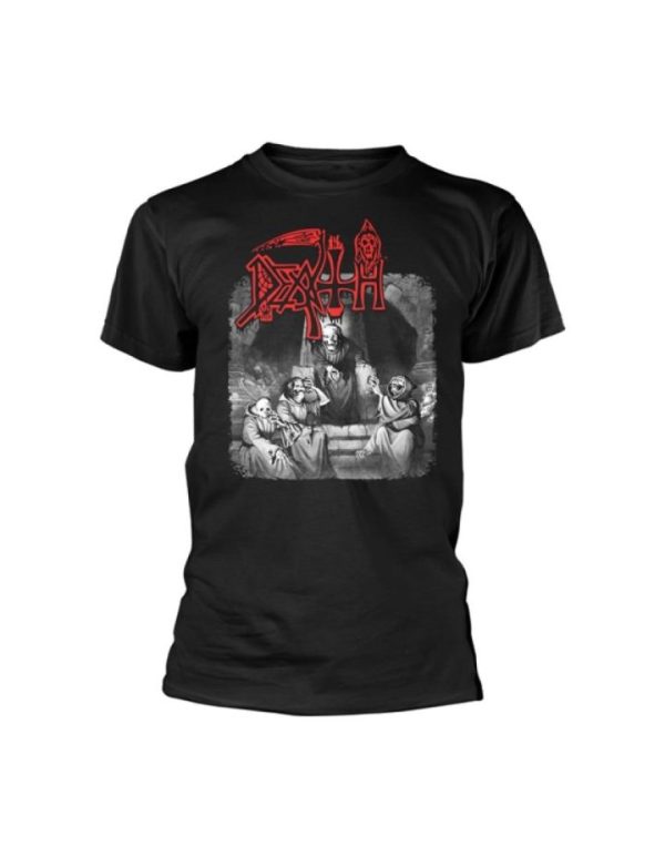 T-shirt unisexe Death Scream Bloody Gore Black And Grey