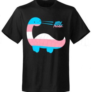 T-shirt unisexe Dino Bitch trans Flag T-shirt unisexe Dino Bitch trans Flag