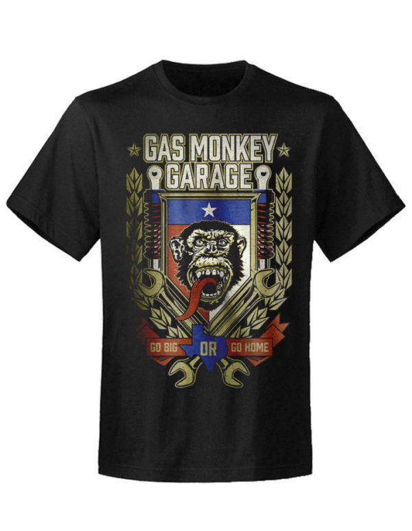 T-shirt unisexe Gas Monkey Garage  Go Big Or Go Home PHD10594m