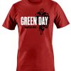 T-shirt unisexe Green Day American Idiot Heart Grenade Red