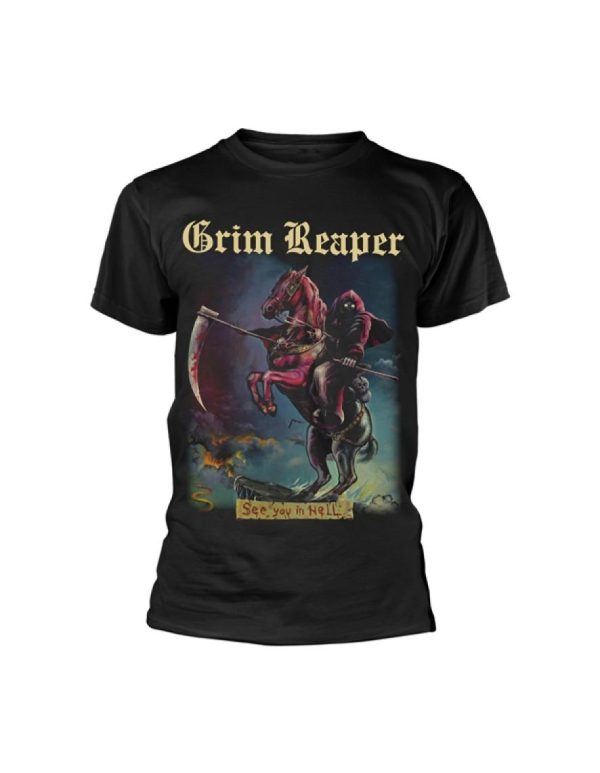 T-shirt unisexe Grim Reaper See You In Hell