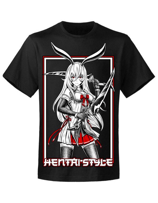 T-shirt unisexe Hentai Style  Manga Girl Ink