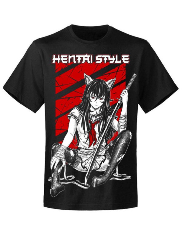 T-shirt unisexe Hentai Style  Manga Katana Style