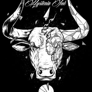 T-shirt unisexe Hysteria Ink Astro Ink Taureau