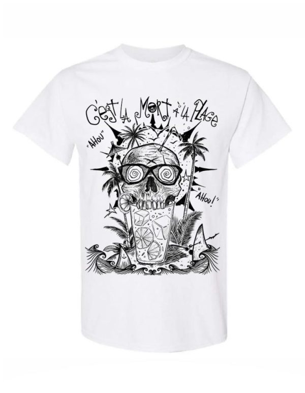 T-shirt unisexe Hysteria Ink Blitz’Art C’est la Mort a la Plage