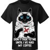 T-shirt unisexe Hysteria Ink Cat Coffee Ink