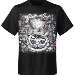T shirt unisexe Hysteria Ink Cat Hat Ink Mushroom All Over Print 4